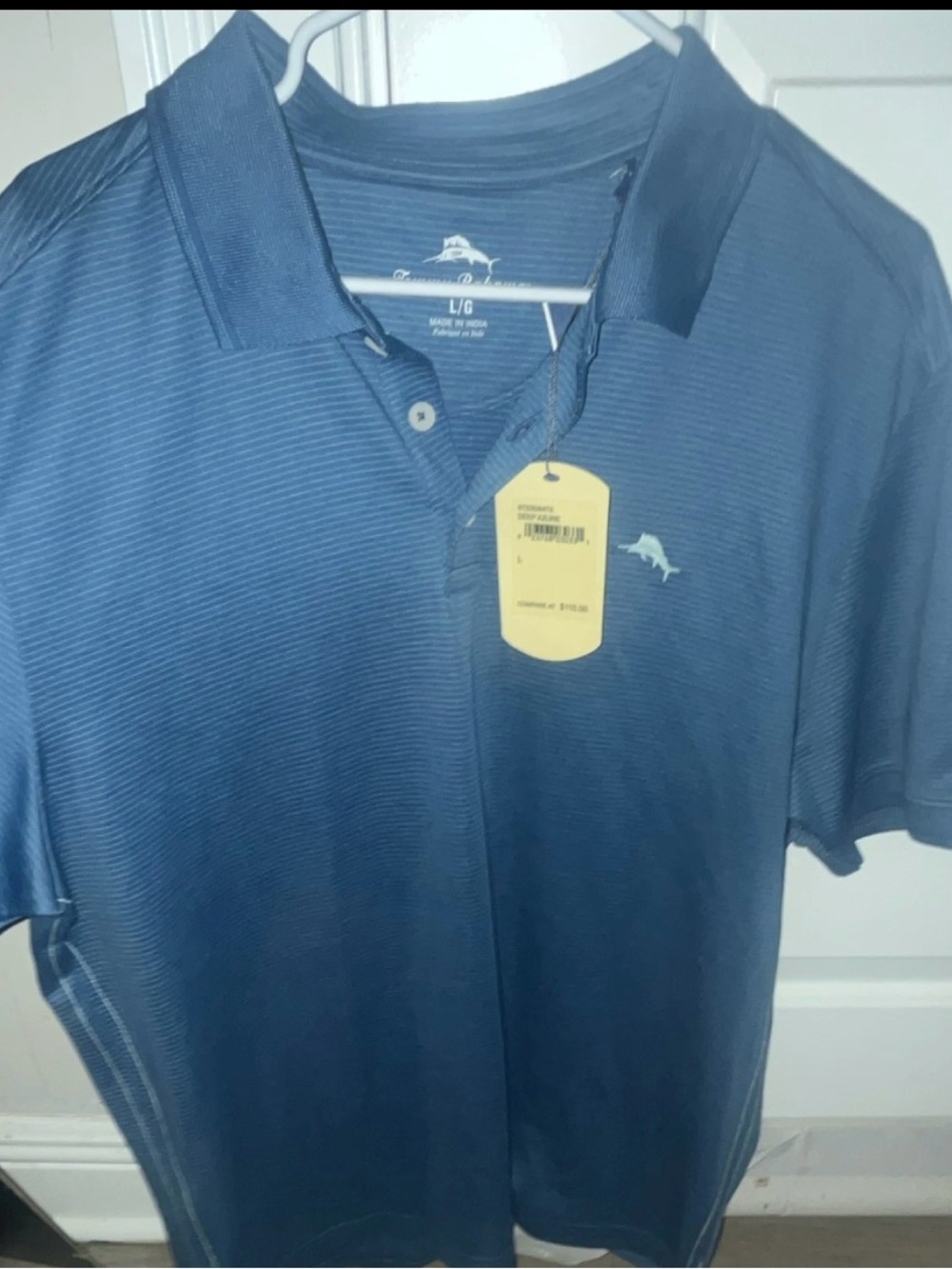 Tommy Bahama Men's Short-Sleeve Polo in Slate Blue